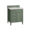 James Martin Vanities Brittany 30in Single Vanity, Smokey Celadon w/ 3 CM Eternal Jasmine Pearl Top 650-V30-SC-3EJP - alternate 4